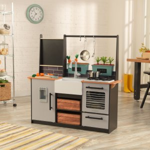 KidKraft Farm to Table Play Kitchen with 18 Piece Accessory Play Set