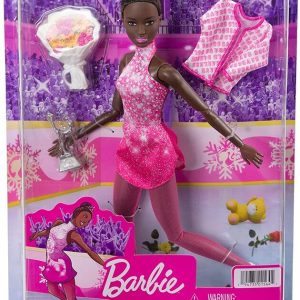 Barbie Ice Skater Doll with Pink Dress -12 Inches