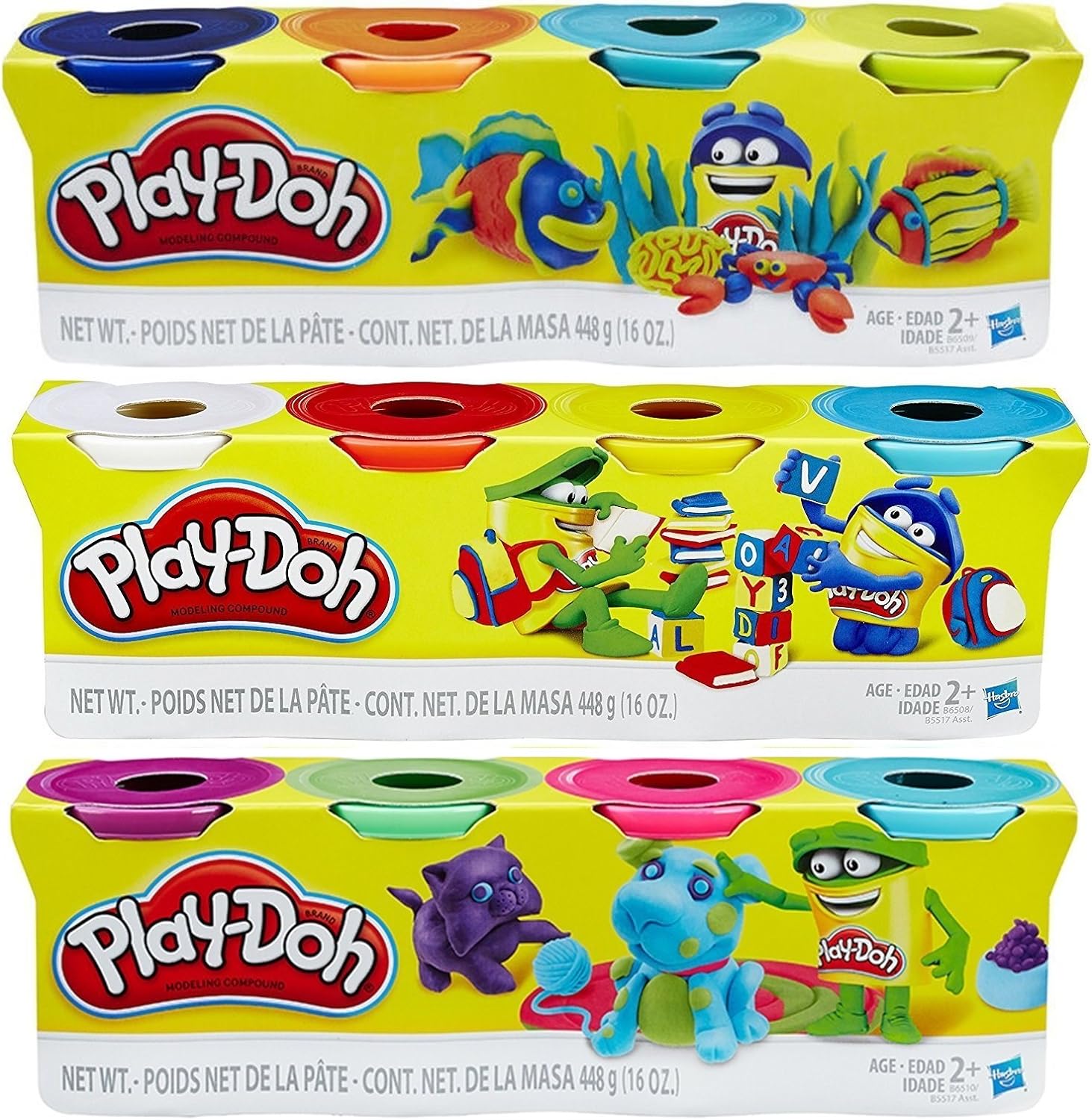 Play-doh 4 Pack of Colors Gift Set Bundle