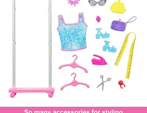 Barbie On-set Stylist Doll and 14 Accessories Brooklyn Doll
