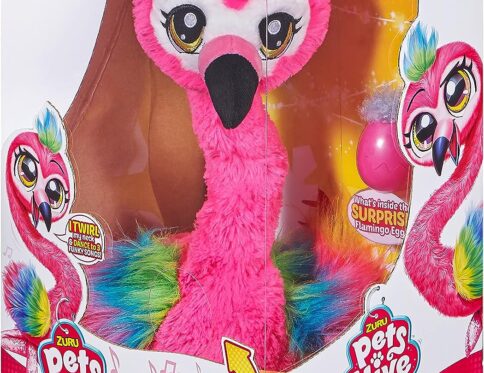Zuru Pets Alive: Frankie the Flamingo Pink – 15″