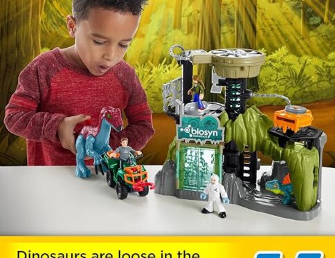 Fisher-Price Imaginext Jurassic World Toy Dinosaur Lab Playset