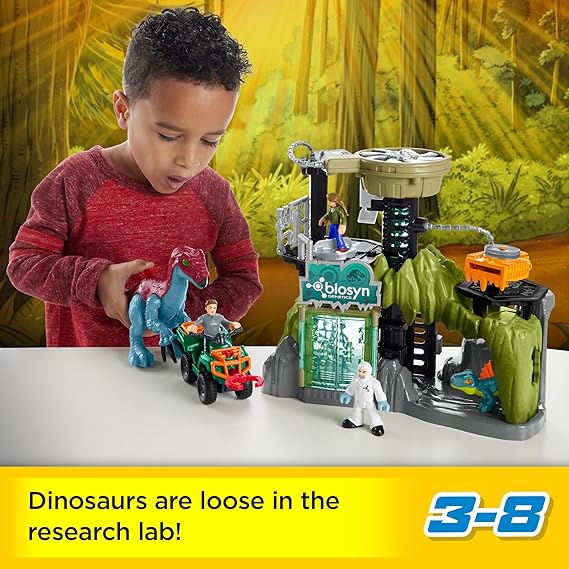 Fisher-Price Imaginext Jurassic World Toy Dinosaur Lab Playset
