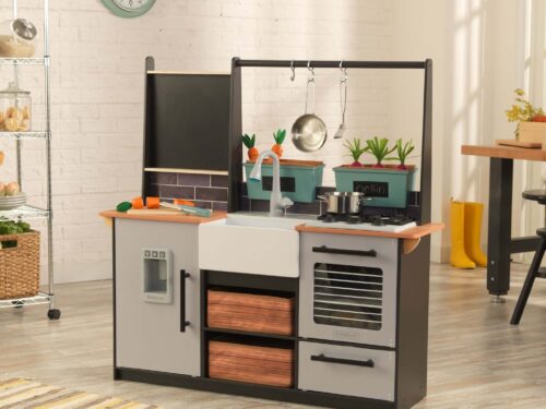 KidKraft Farm to Table Play Kitchen with 18 Piece Accessory Play Set