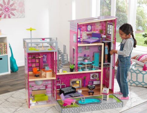 KidKraft Wooden Uptown Dollhouse with 36 Accessories
