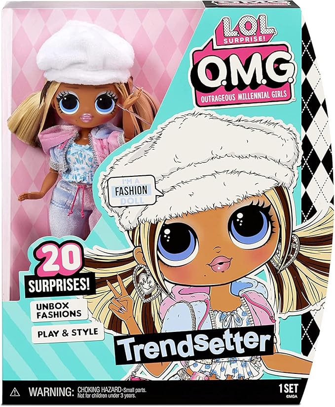 L.O.L. Surprise! LOL Surprise OMG Trendsetter Fashion Doll with 20 Surprises