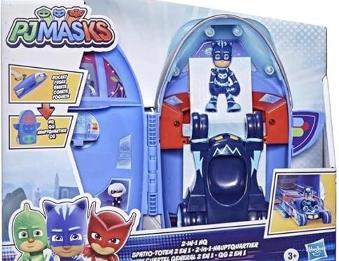 PJ Masks 2-in-1 HQ Playset, Headquarters and Rocket
