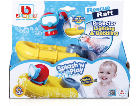 BB Junior Splash ‘N’ Play: Rescue Raft (Light Projector & Bubble Effect)