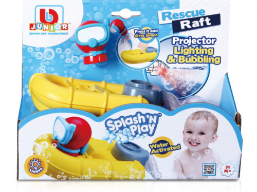 BB Junior Splash 'N' Play: Rescue Raft (Light Projector & Bubble Effect)
