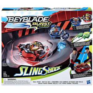 BEYBLADE Burst Turbo Slingshock Rail Rush Battle Set - Complete Set Burst Beystadium