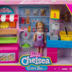 Barbie Chelsea Can Be Snack Stand Playset with Blonde Chelsea Doll (6-in)