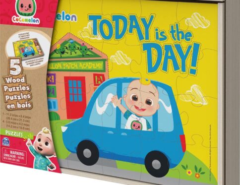 5 Puzzle Pack Wooden Puzzle Cocomelon