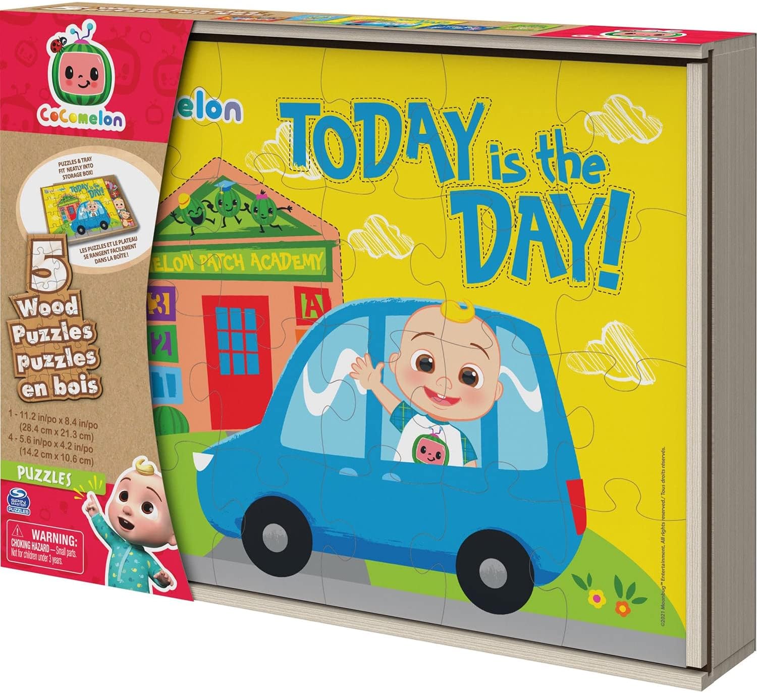 5 Puzzle Pack Wooden Puzzle Cocomelon