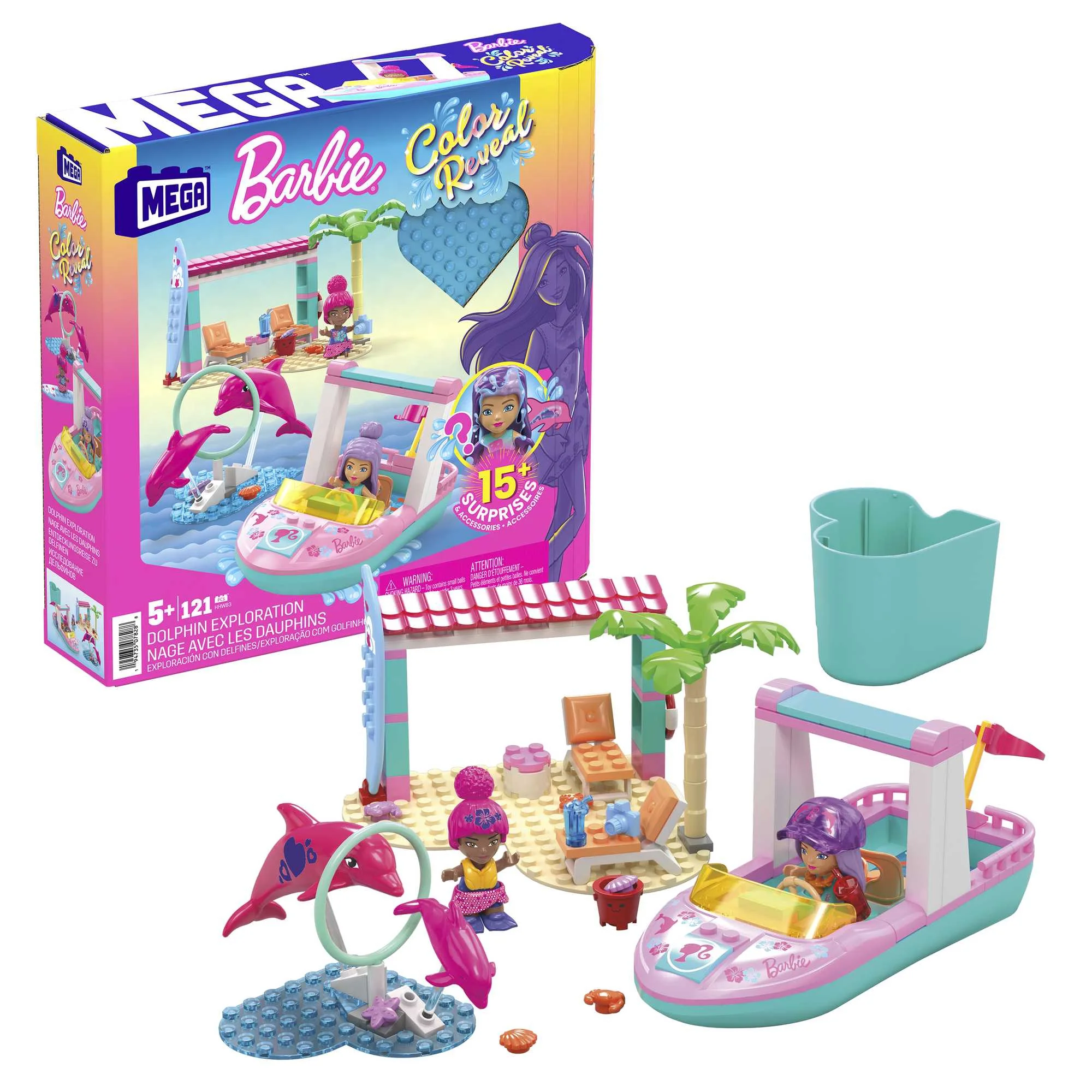 Mega Barbie Colour Reveal - Dolphin Exploration