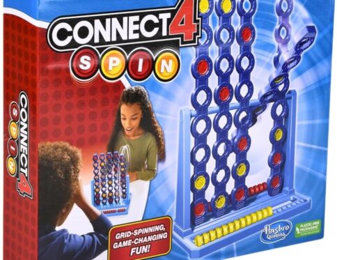 Hasbro Gaming Connect 4 Spin Game, Features Spinning Connect 4 Grid
