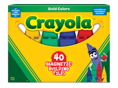 Crayola Bold & Bright Magnetic Tiles - 40pc