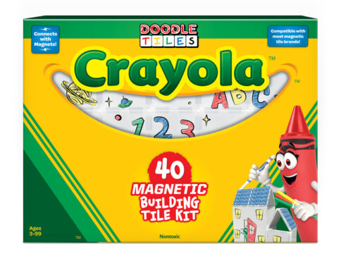 Crayola Doodle Paint-on Magnetic Tiles – 40pc