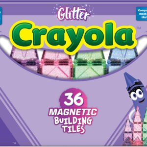 Crayola Glitter Magnetic Tiles - 40pc