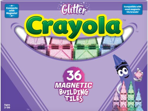Crayola Glitter Magnetic Tiles - 40pc