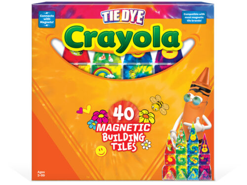 Crayola Tie & Dye Magnetic Tiles - 40pc