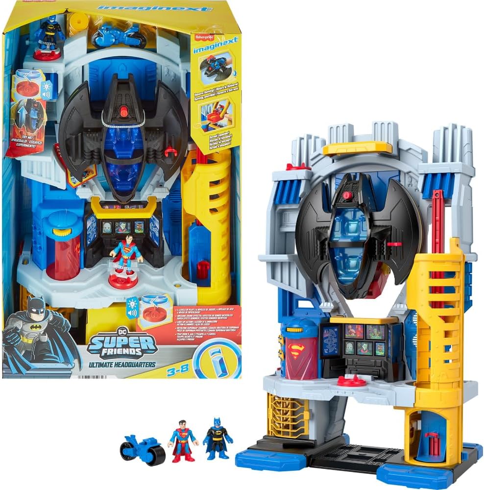 Fisher-Price Imaginext DC Super Friends Batman Toy -Ultimate Headquarters
