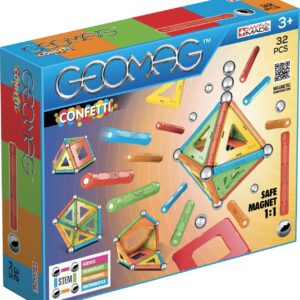 Geomag Confetti Magnetic Building Set with 32 Pieces