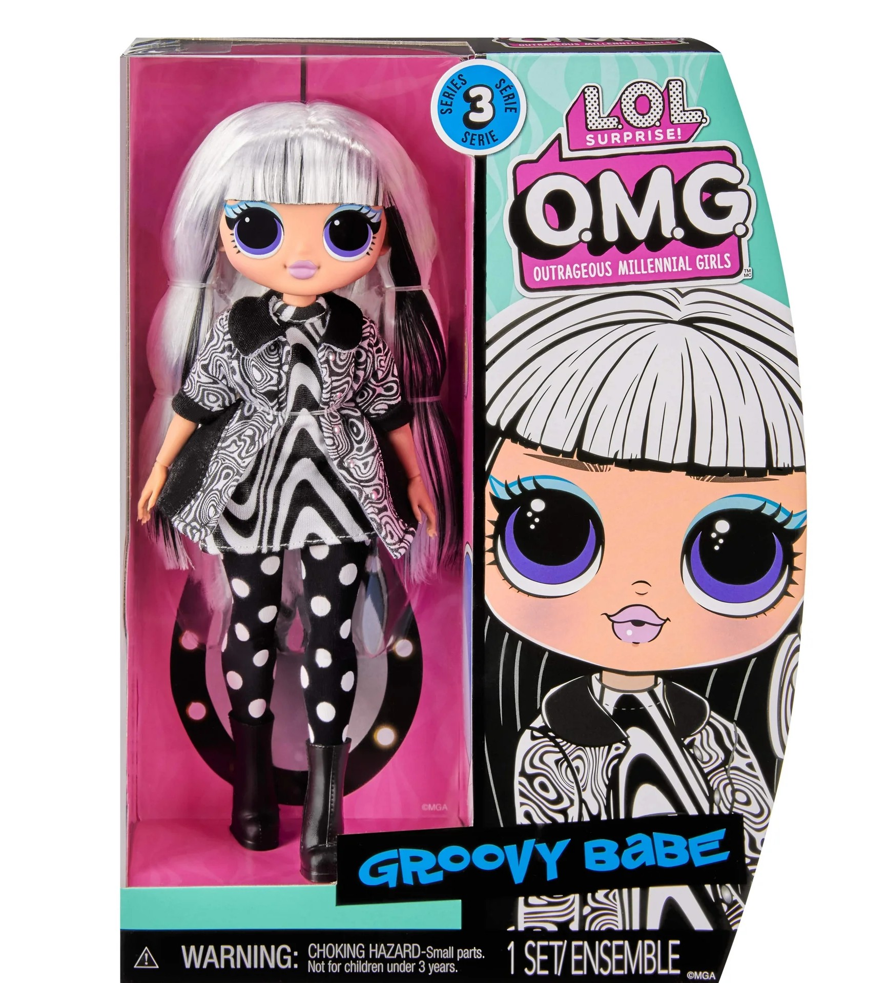 L.O.L. Surprise! O.M.G. Groovy Babe Fashion Doll with Multiple Surprises