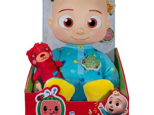 CoComelon Official Musical Bedtime JJ Doll-Soft Plush Body