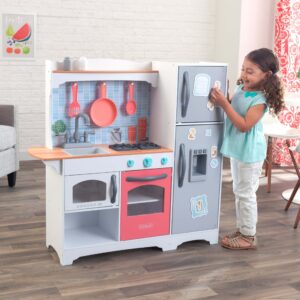 KidKraft Mosaic Magnetic Play Kitchen – Coral