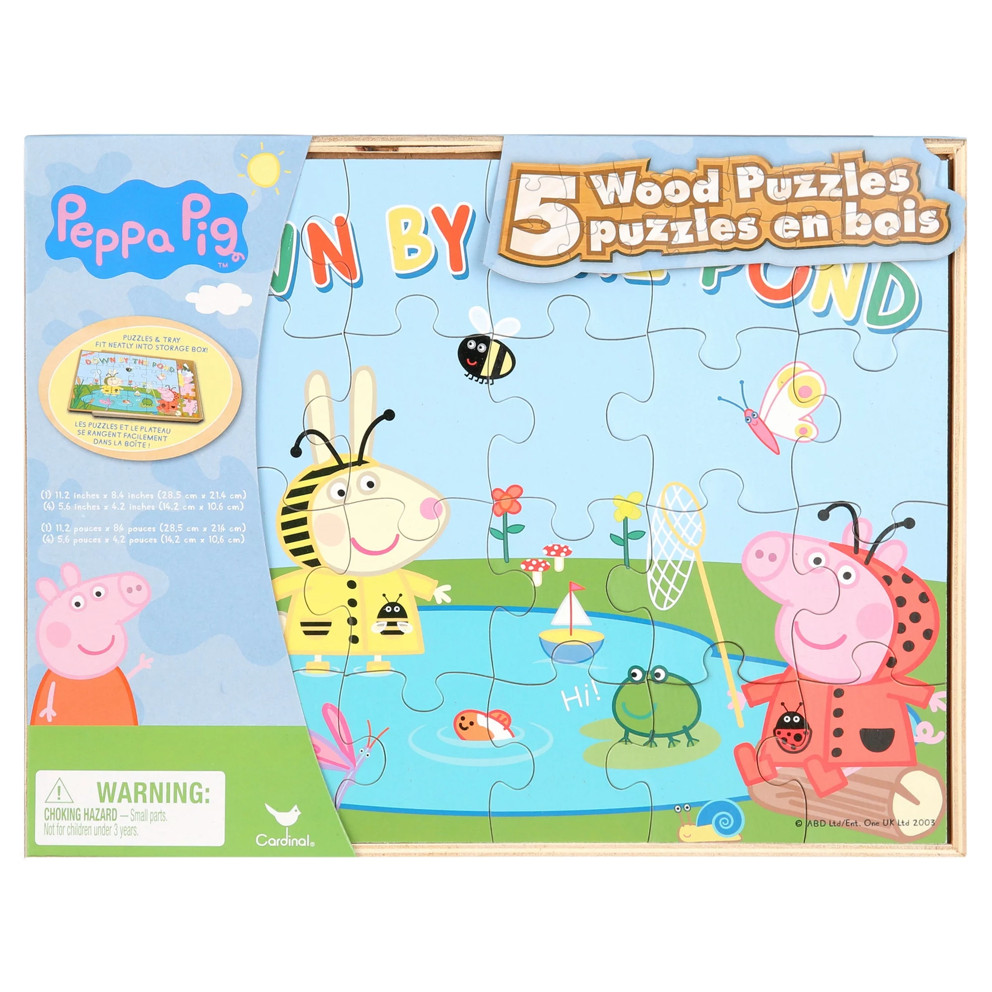 Peppa Pig 5pk Wood Puzzle