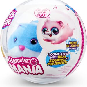 Pets Alive Hamstermania (Blue) by ZURU Hamster Electronic Pet -20+ Sounds