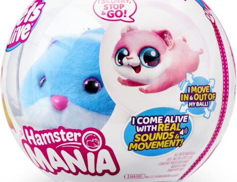 Pets Alive Hamstermania (Blue) by ZURU Hamster Electronic Pet -20+ Sounds