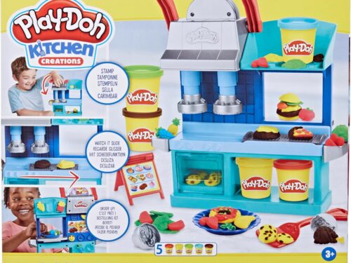 Play-Doh Kitchen Creations Busy Chef's Restaurant Playset - 2-Sided Play Kitchen