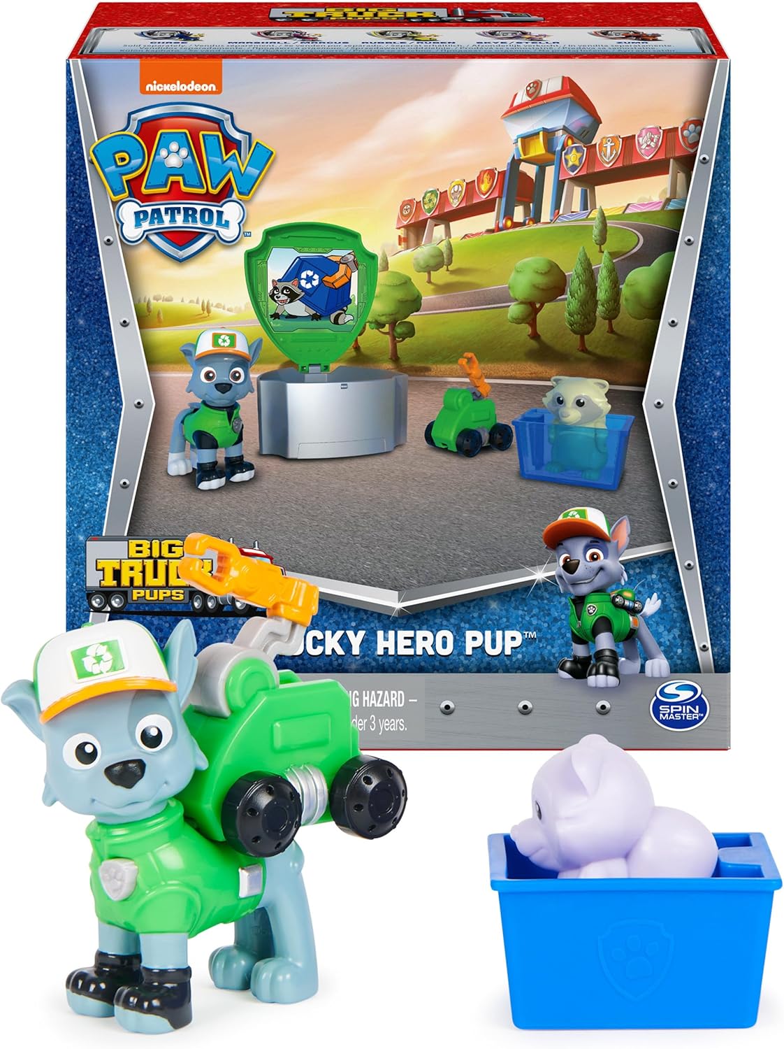 Paw Patrol Figure Hero Pup Rocky Set