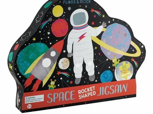 Floss and Rock Jigsaw 80pcs Shaped Space
