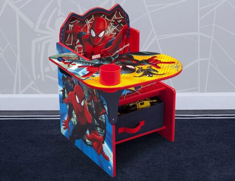 Delta Children Chair Desk with Storage Bin – Marvel Spiderman