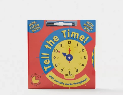 Wipe Clean Book – Tell the Time with Magic Pen