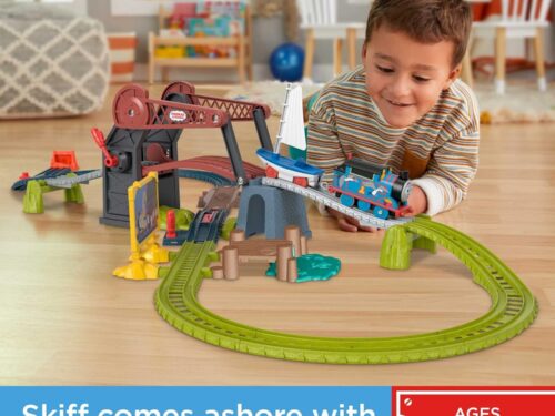 Thomas Motorised Bridge Lift Thomas & Skiff Train Set