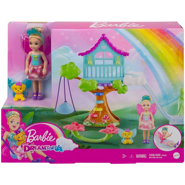 Barbie Dreamtopia Chelsea Fairy Doll and Fairytale Treehouse