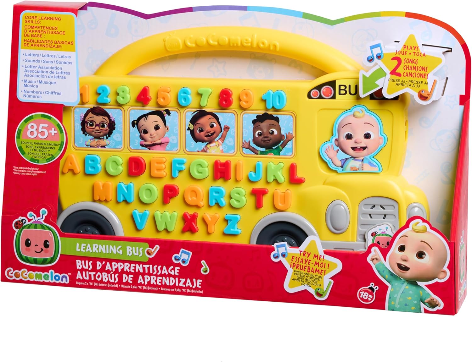 Just Play Cocomelon Learning Bus Over 85 Learning Phrases