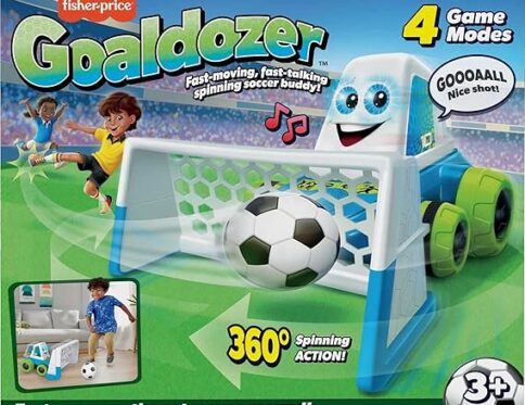 Fisher-Price Electronic Soccer Game Goaldozer Toy Motorized Net 