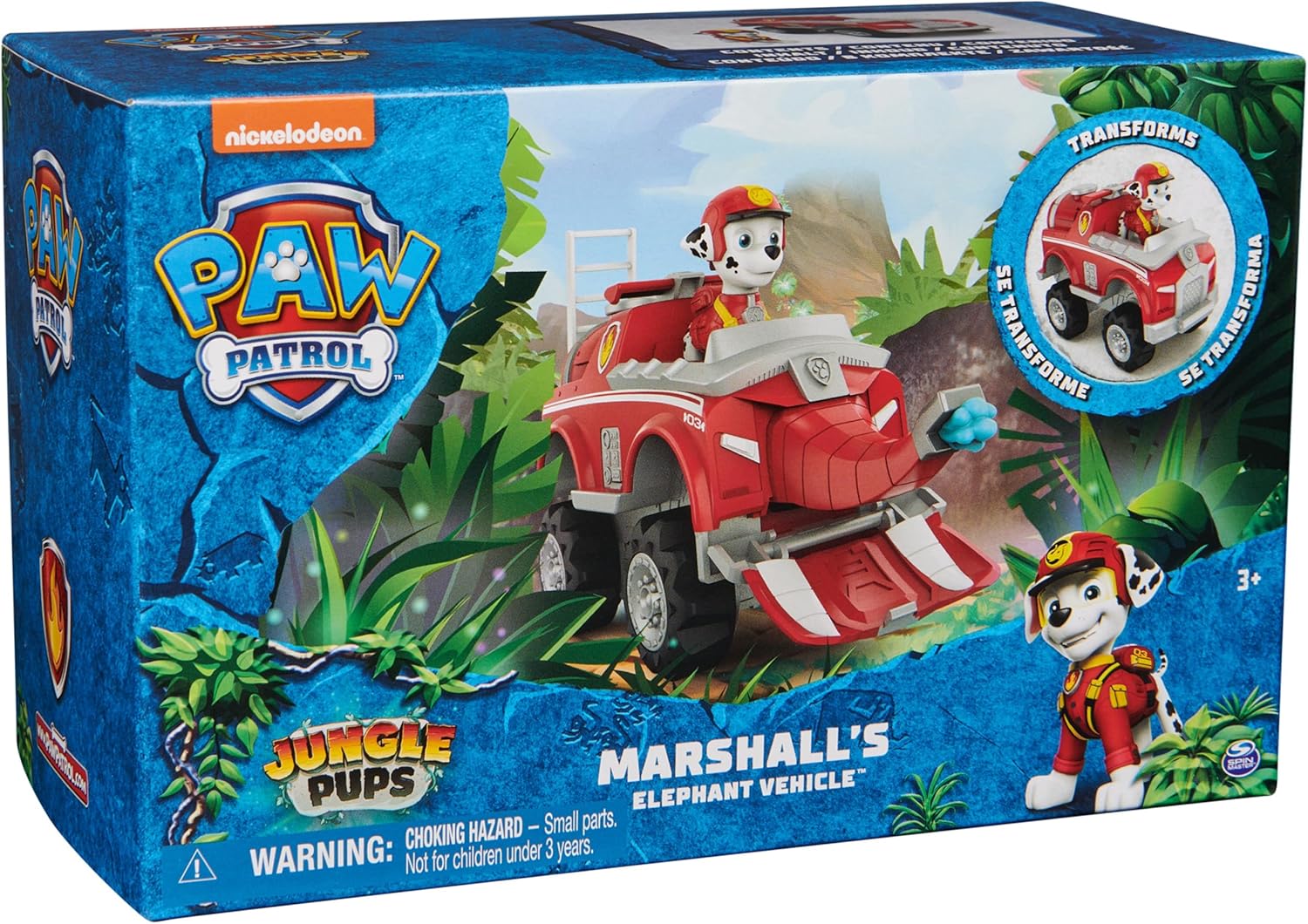 Paw Patrol Jungle Pups, Marshall Elephant Vehicle