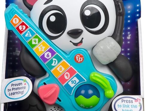 Fisher-Price Baby Learning Toy Link Squad Jam & Count Panda