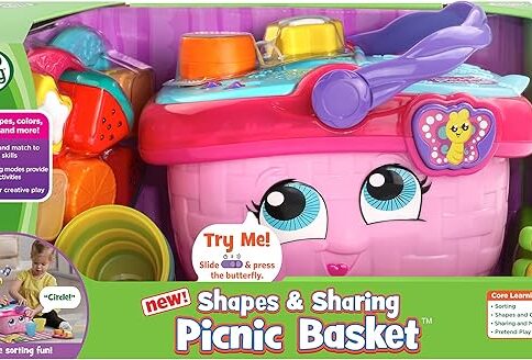 LeapFrog Shapes and Sharing Picnic Basket Pink