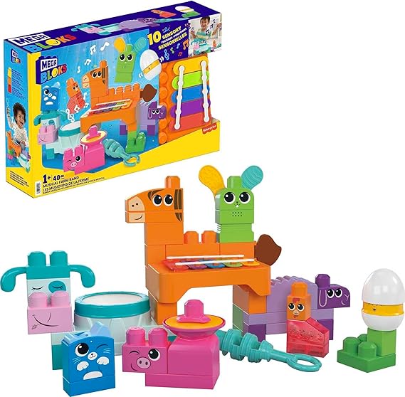 MEGA BLOKS Fisher-Price Toddler Building Blocks 