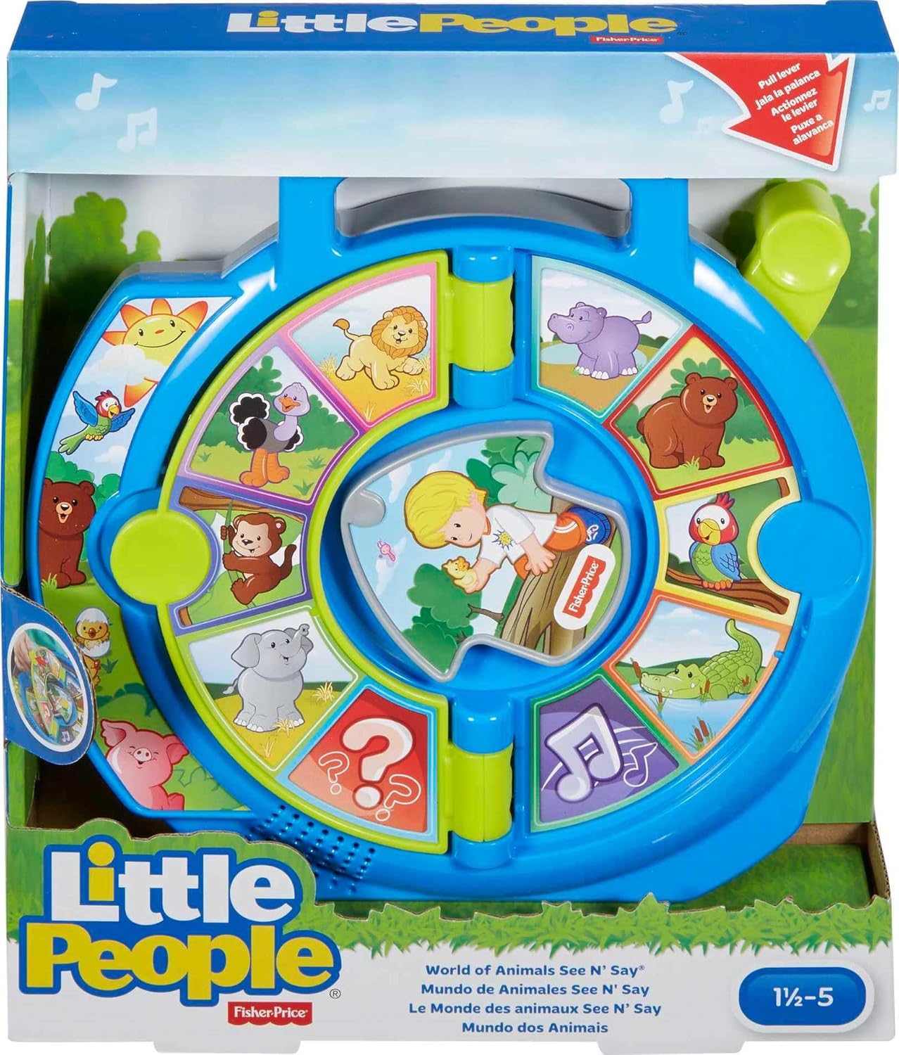 Fisher-Price Little People Toddler Learning Toy World of Animals See ‘N Say 