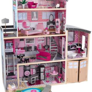 KidKraft Sparkle Mansion Wooden Dollhouse with 30 Accessories