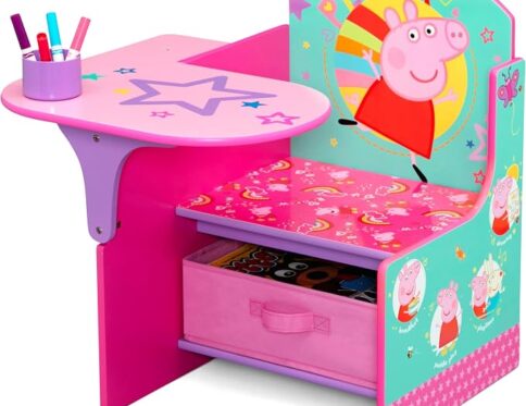 Delta Children Chair Desk with Storage Bin – Peppa Pig