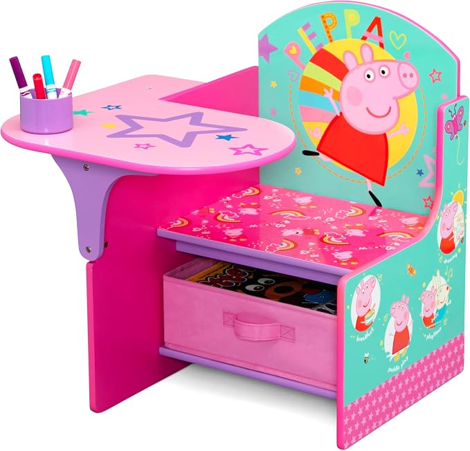 Delta Children Chair Desk with Storage Bin – Peppa Pig
