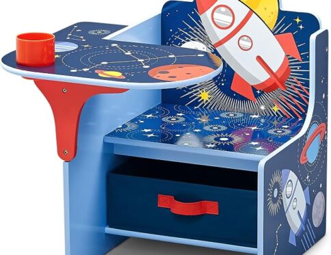 Delta Children Chair Desk with Storage Bin – Space Adventure